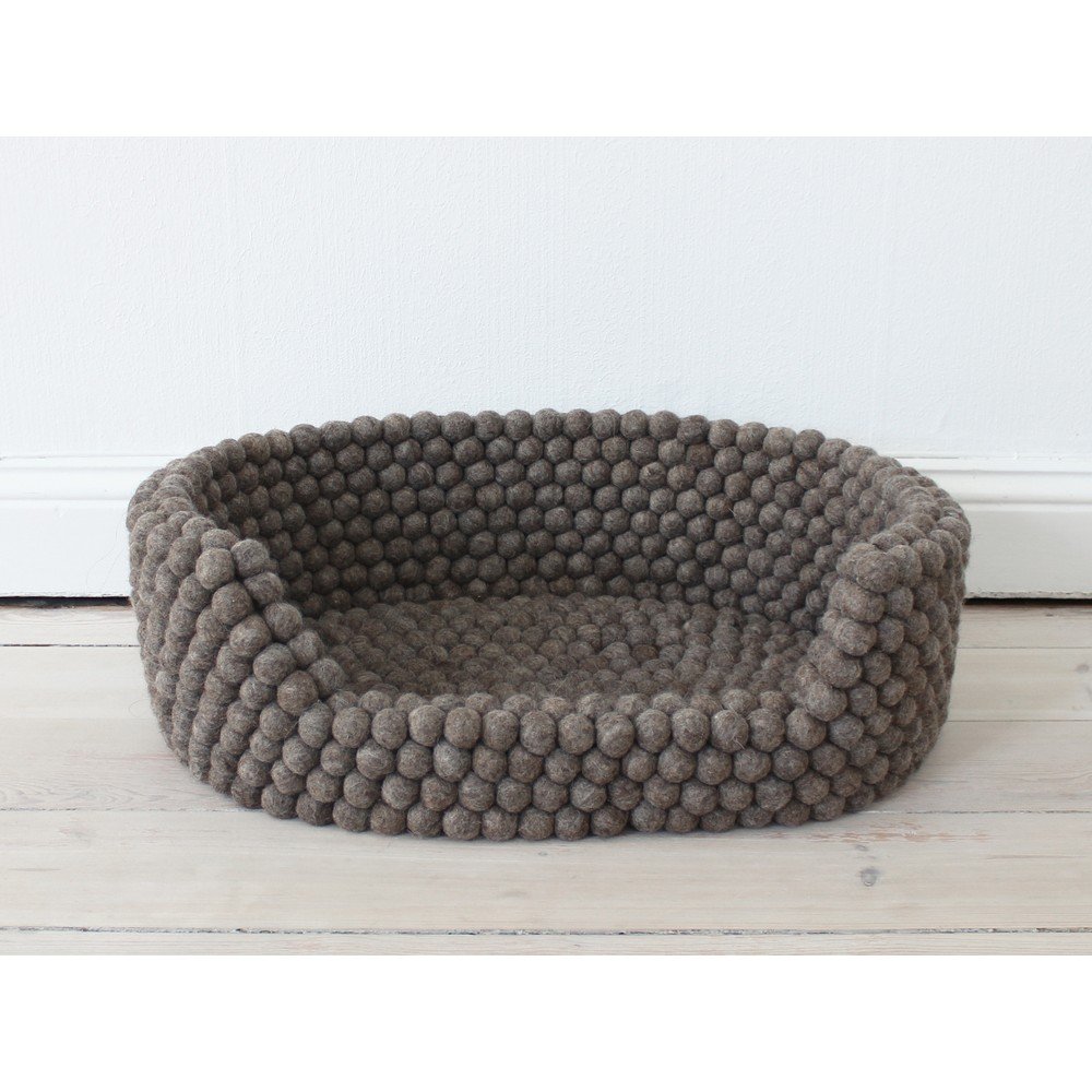 Ořechově hnědý kuličkový vlněný pelíšek pro domácí zvířata Wooldot Ball Pet Basket, 80 x 60 cm v:1341221 Ořechově hnědý kuličkový vlněný pelíšek pro domácí zvířata Wooldot Ball Pet Basket, 80 x 60 cm v:1341221