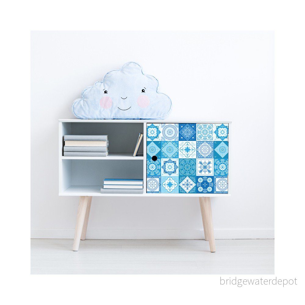Sada 24 samolepek na nábytek Ambiance Tiles Stickers For Furniture Jeni, 15 x 15 cm v:1204692