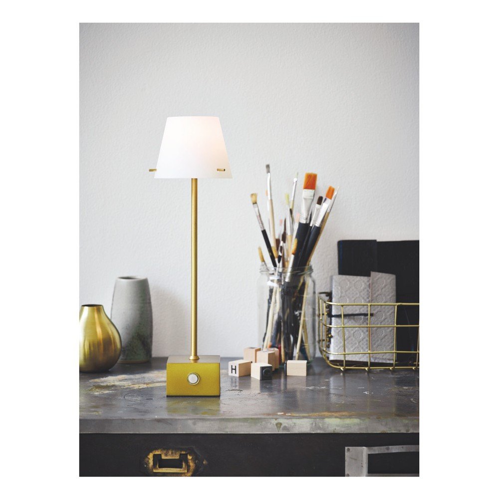 Stolní lampa Herstal Gil Brass v:806858
