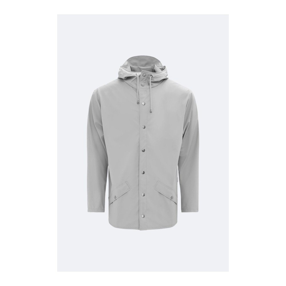 Šedá unisex bunda s vysokou voděodolností Rains Jacket, velikost XS / S v:1123892