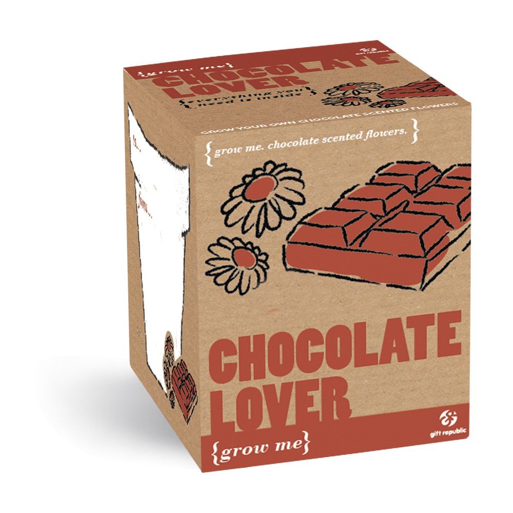 Pěstitelský set se semínky květin s vůní čokolády Gift Republic Chocolate Lover v:854964