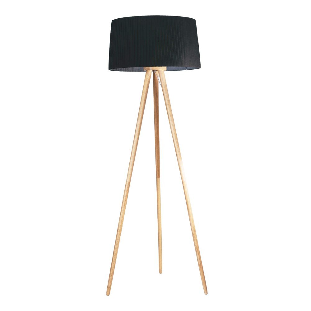 Černá stojací lampa SULION Encin, výška 150 cm v:1443489