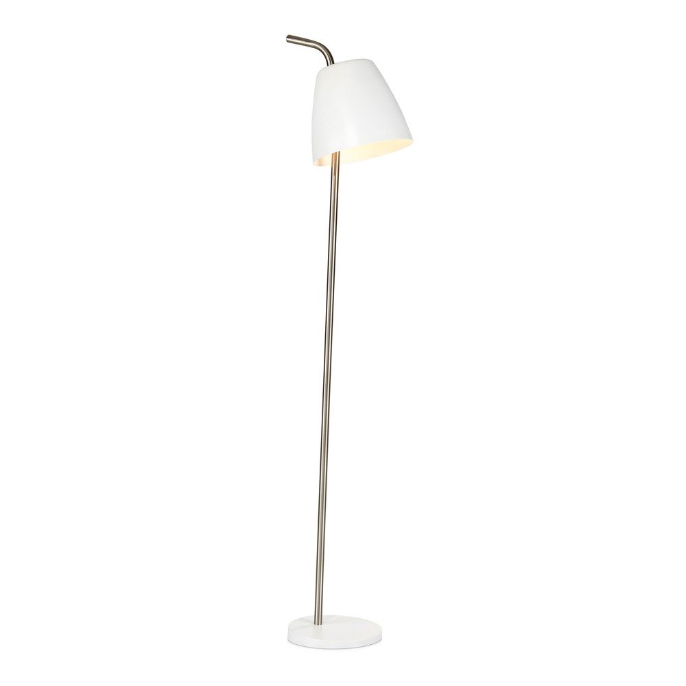 Bílá stojací lampa Markslöjd Spin Floor White, výška 1,38 m v:1322208 Bílá stojací lampa Markslöjd Spin Floor White, výška 1,38 m v:1322208