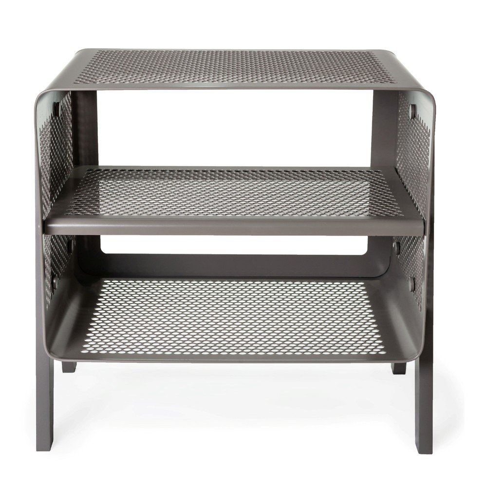 Šedý 2patrový botník tica copenhagen Perforate, délka 52 cm v:1312830