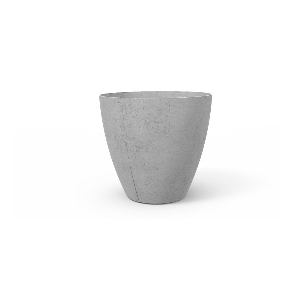 Světle šedý zahradní květináč Keter Matte, výška 38 cm v:1371779