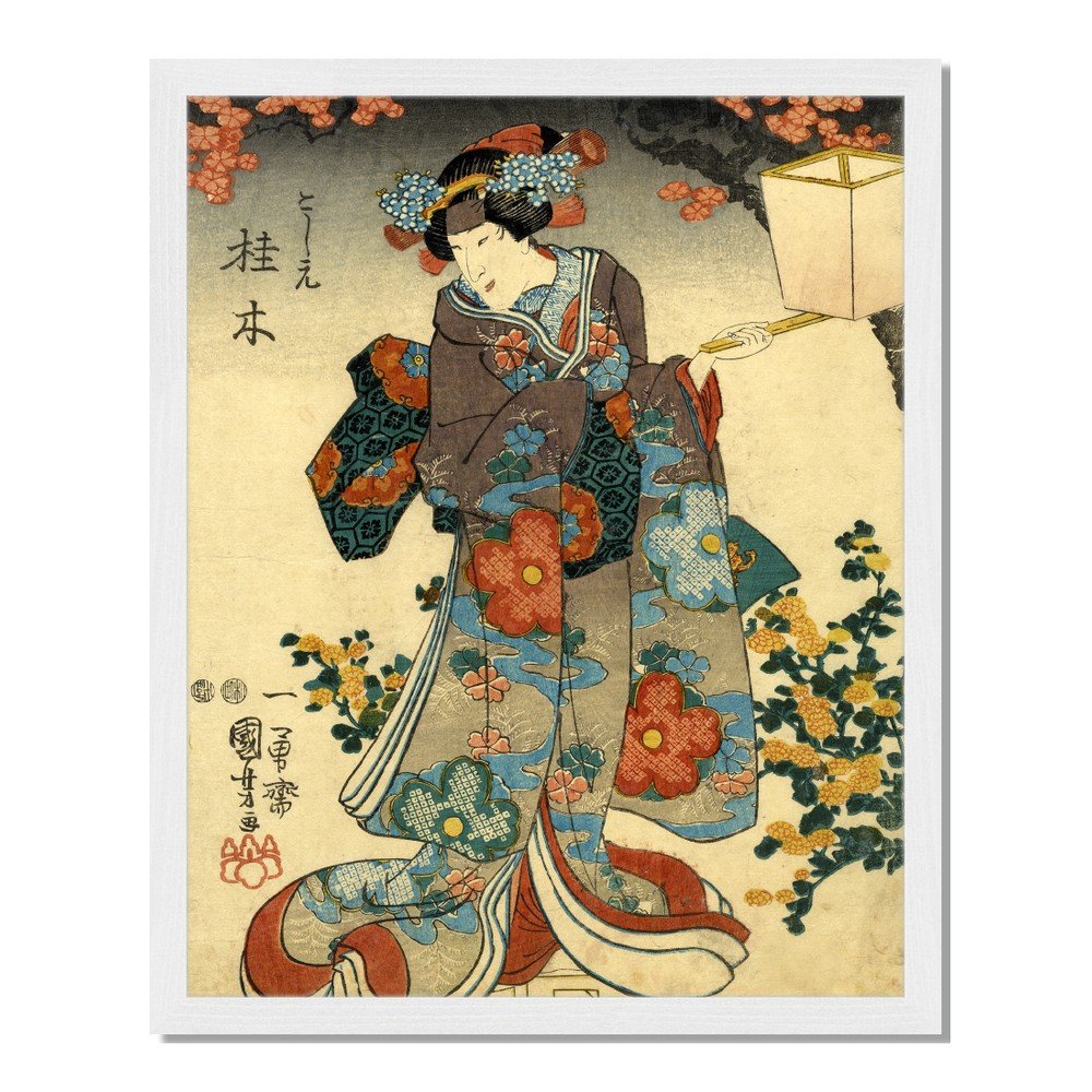 Obraz v rámu Liv Corday Asian Japanese Print, 40 x 50 cm v:885488