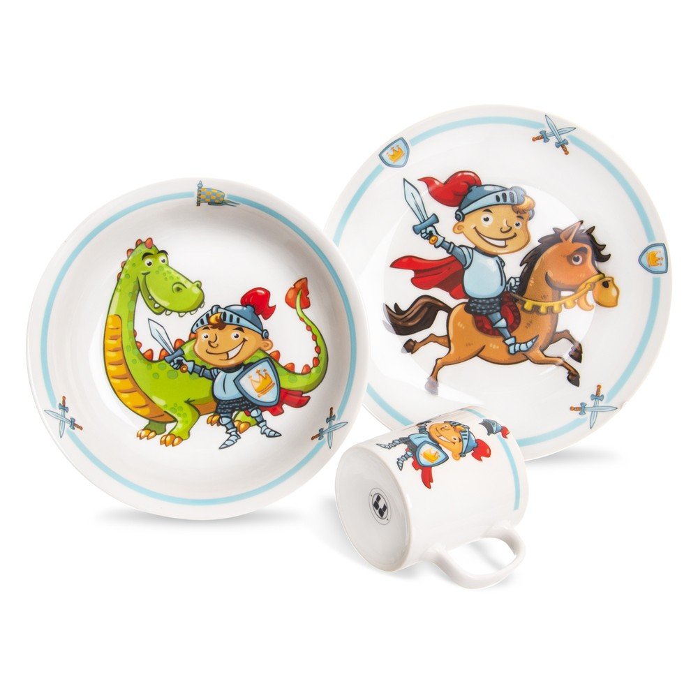 3dílný dětský porcelánový jídelní set Orion Knight v:1141672