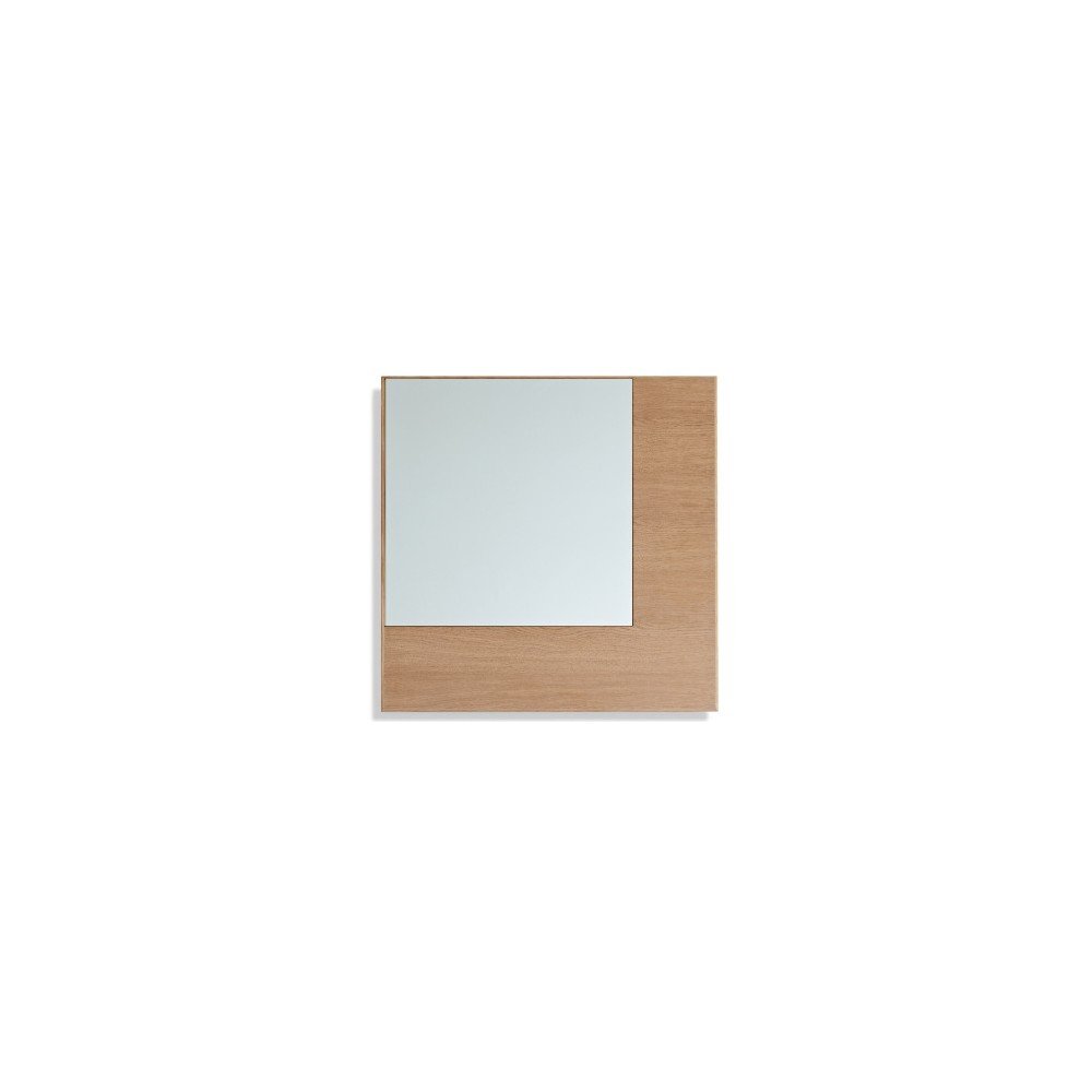Zrcadlo z dubového dřeva Another Brand Square v:701306