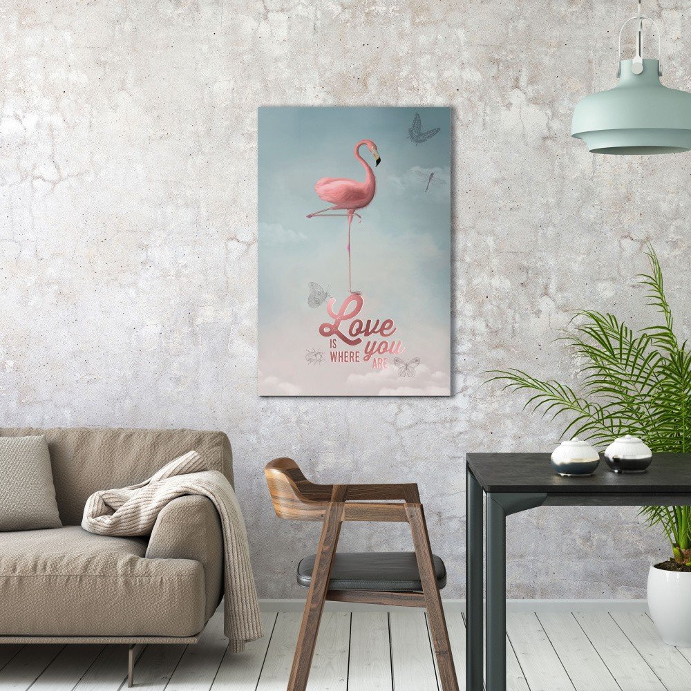 Obraz na plátně OrangeWallz Flamingo, 60 x 90 cm v:1144410