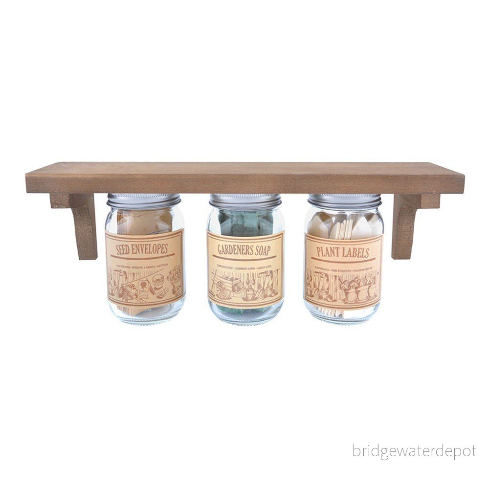 Set poličky a 3 sklenic s příslušenstvím Esschert Design Pond v:789846