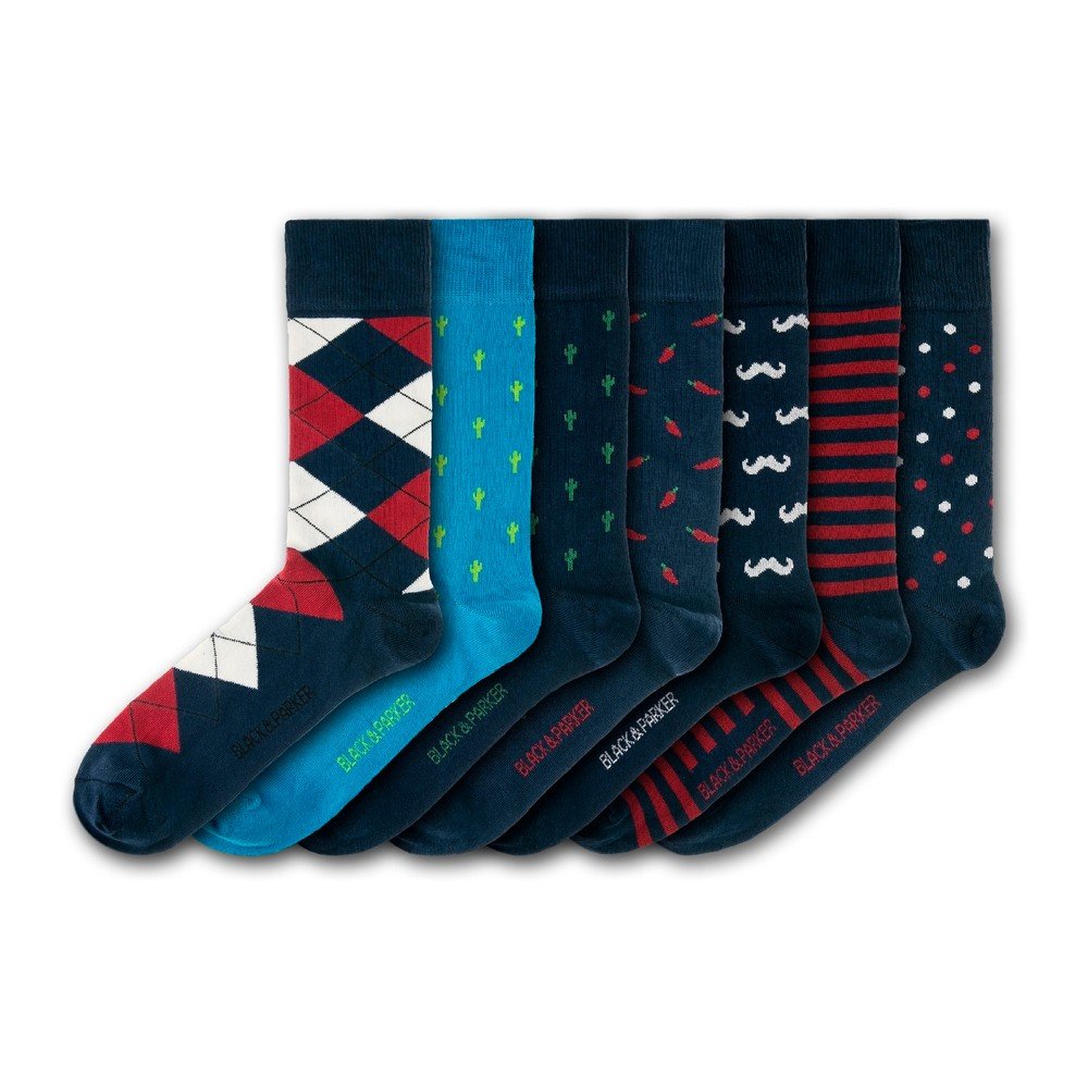 Sada 7 ponožek Black&Parker London Weymouth Peace Garden, velikost 37 – 43 v:1219342