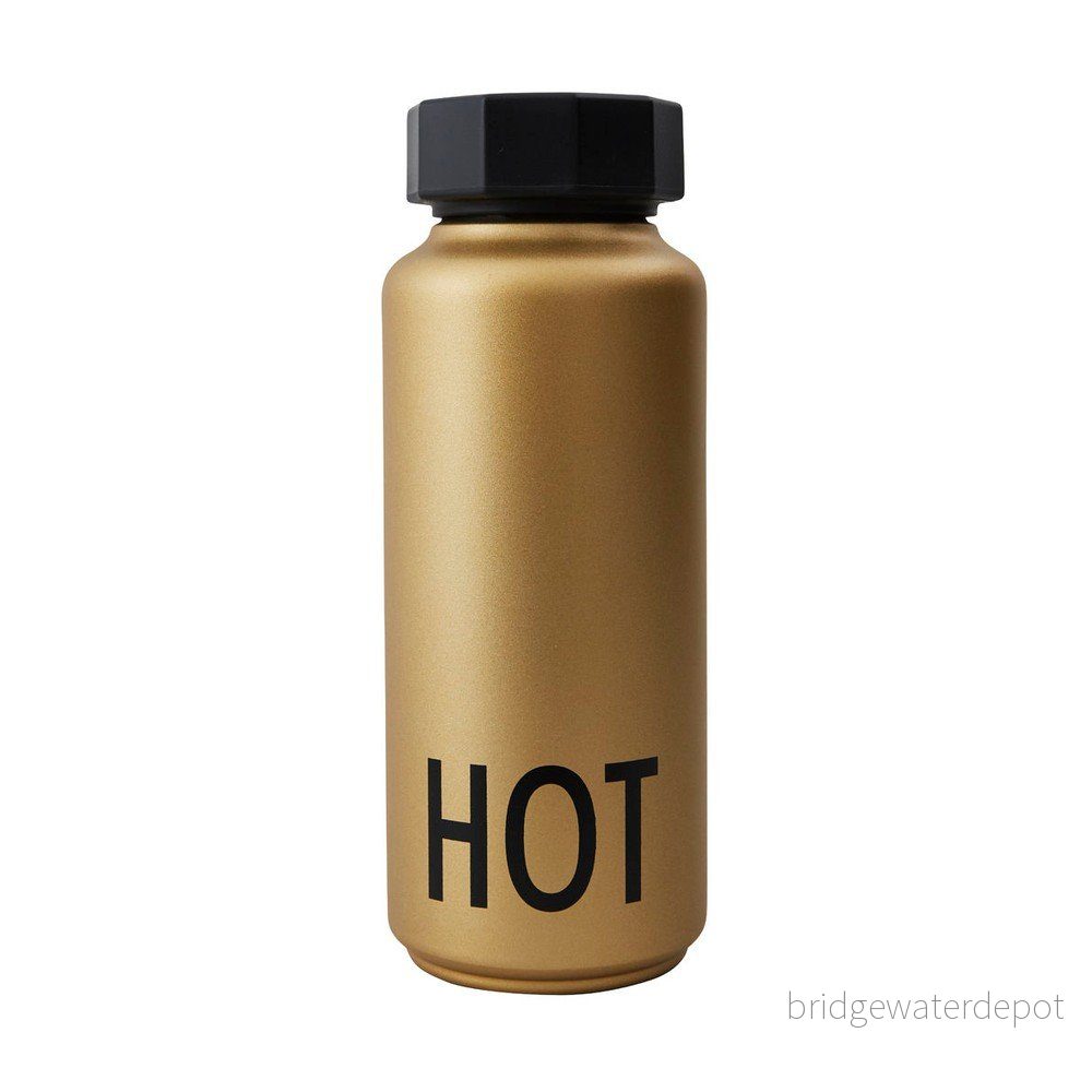 Termo láhev ve zlaté barvě Design Letters Hot, 500 ml v:1418195