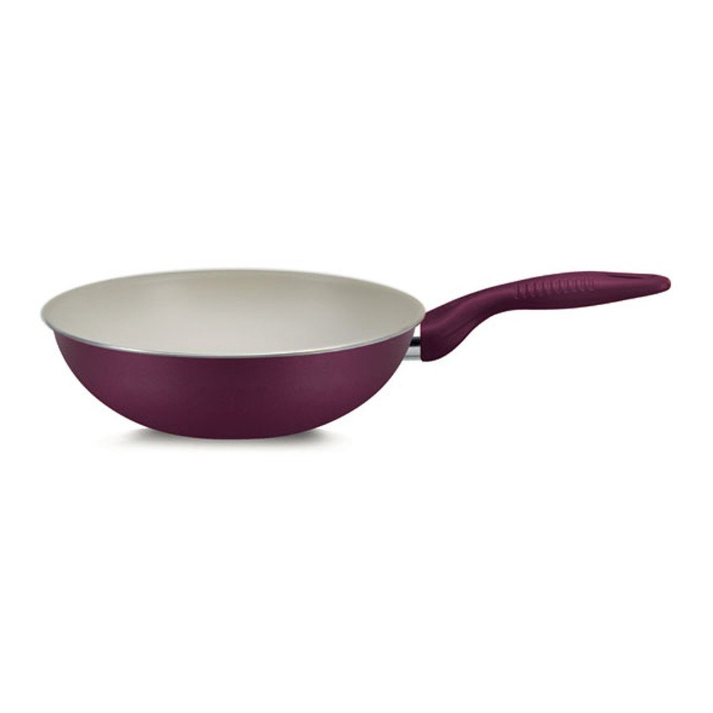Fialová pánev Silex Italia Ecocream Rubin Wok, ⌀ 28 cm v:852988