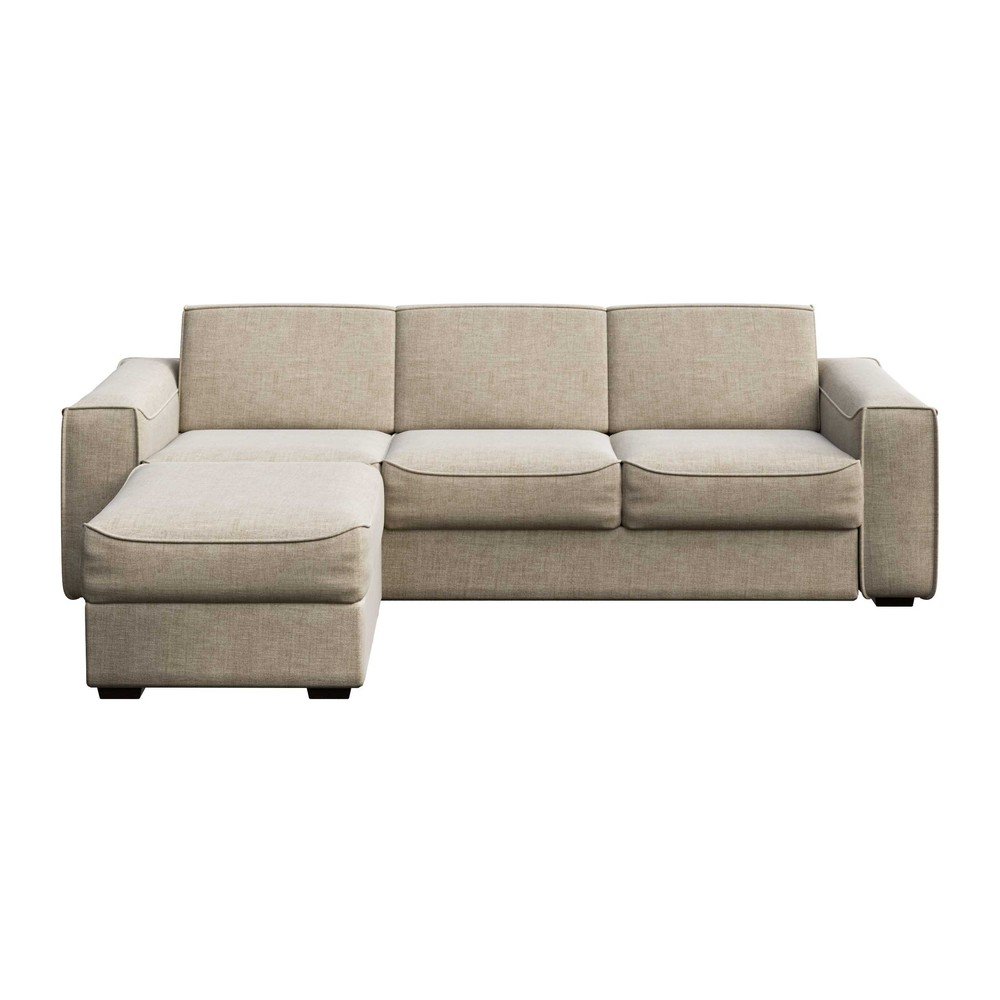 Béžová rozkládací rohová pohovka Mesonica Munro, levý roh, 288 cm v:1429909