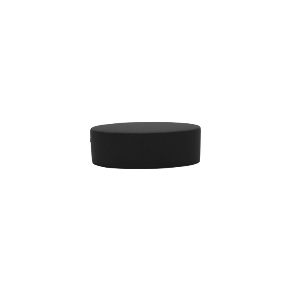 Černý puf Softline Bon-Bon Vision Black Grey, délka 120 cm v:1195548