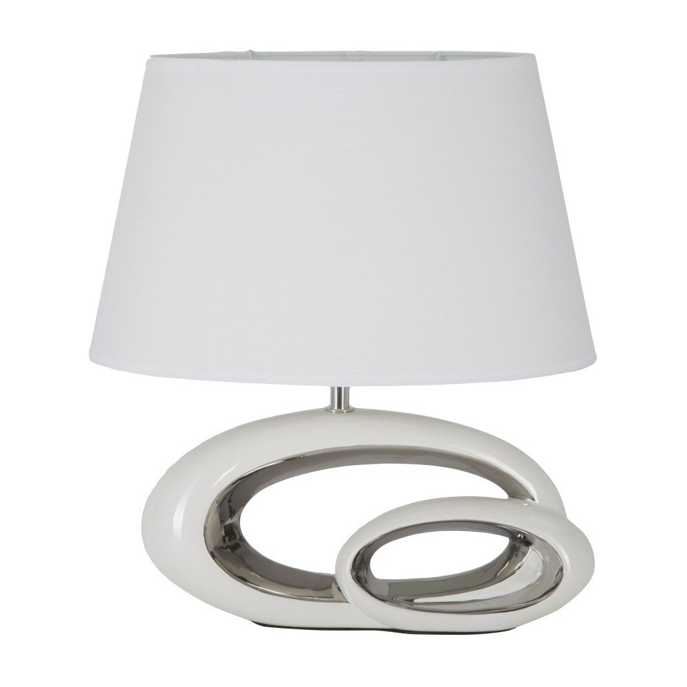 Bílá stolní keramická lampa Mauro Ferretti Le Havre, 36 cm v:912214 Bílá stolní keramická lampa Mauro Ferretti Le Havre, 36 cm v:912214