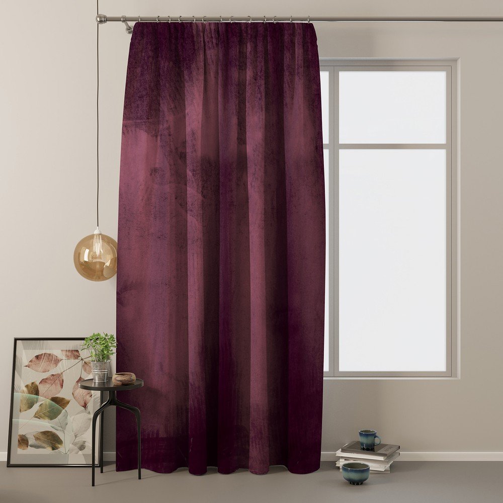 Fialový sametový závěs AmeliaHome Velvety, 245 x 140 cm v:1363025