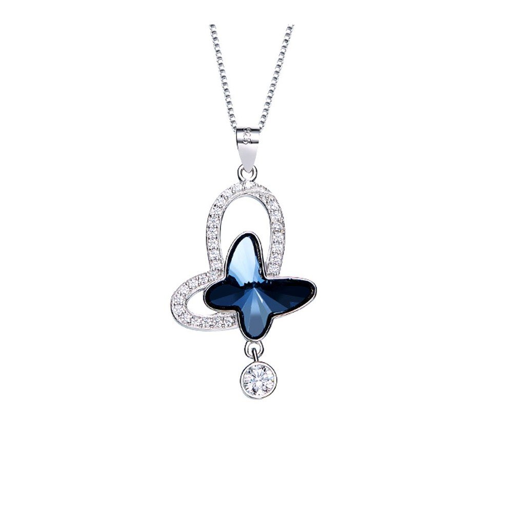 Náhrdelník s krystaly Swarovski Elements Crystals Butterfly v:1197804
