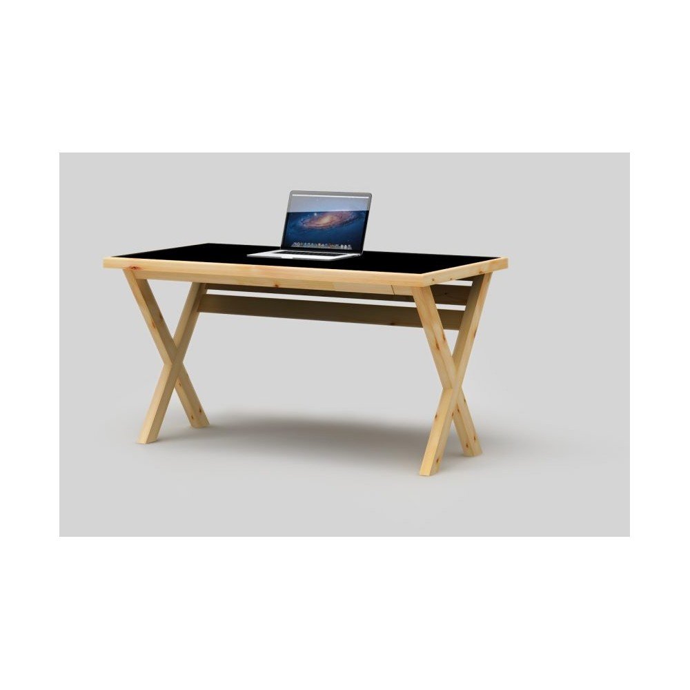 Psací stůl Only Wood Desk X s černou deskou v:793226
