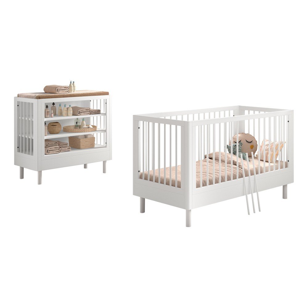 Set dětského nábytku z bukového dřeva 2 ks Forrest – Vipack v:1752794