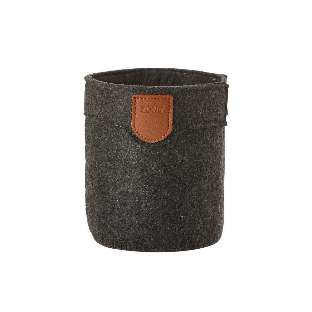 Tmavě šedý úložný košík Zone Comfy, 10 x 12 cm v:776096