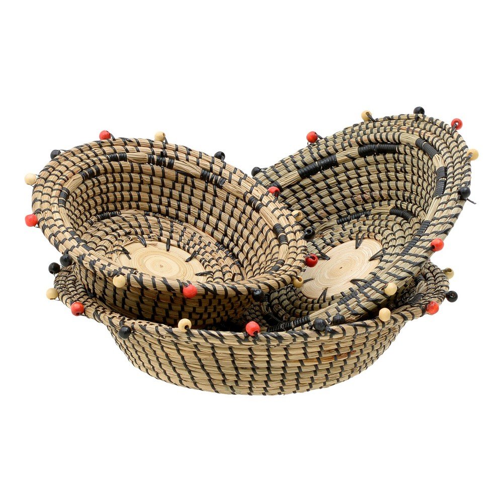 Sada 3 ratanových košíků InArt Circus, ⌀ 41 cm v:1291484
