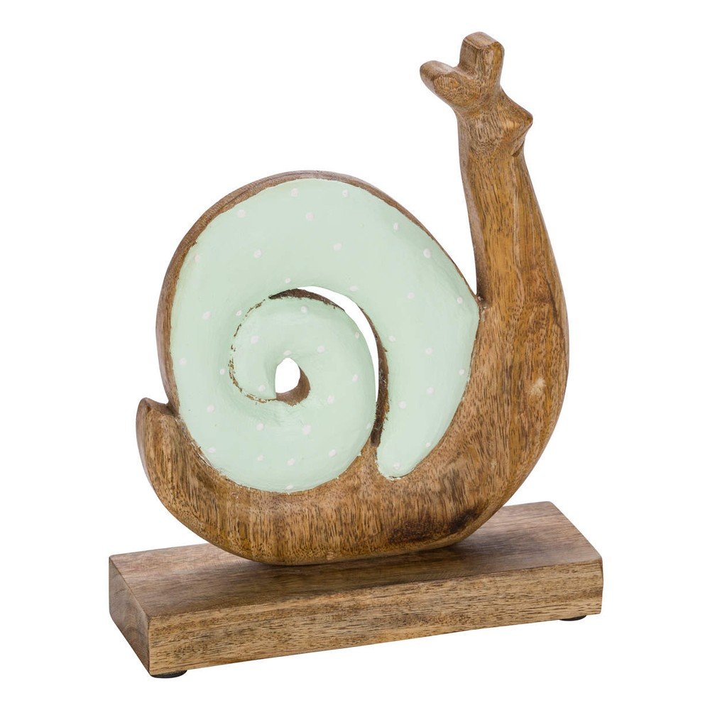 Dřevěná velikonoční dekorace se zelenými detaily Ego Dekor Snail v:1375179