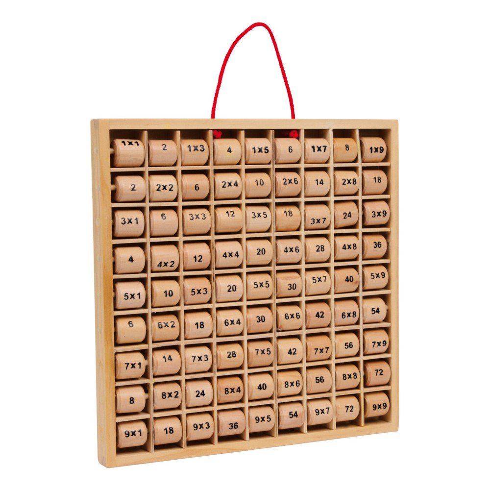 Dětská dřevěná výuková pomůcka Legler Table Little 1x1 v:1297614