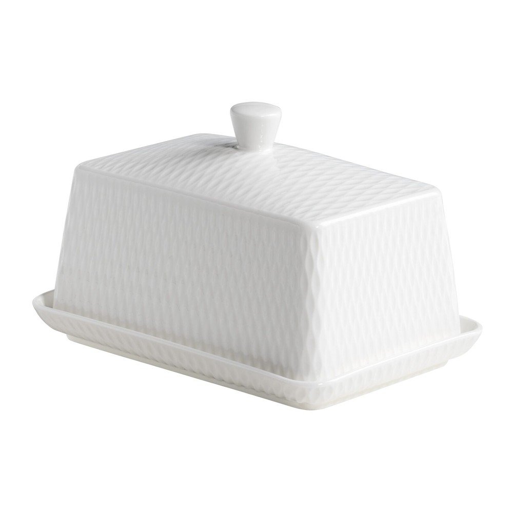 Bílá porcelánová máslenka Maxwell & Williams Diamonds v:1422065