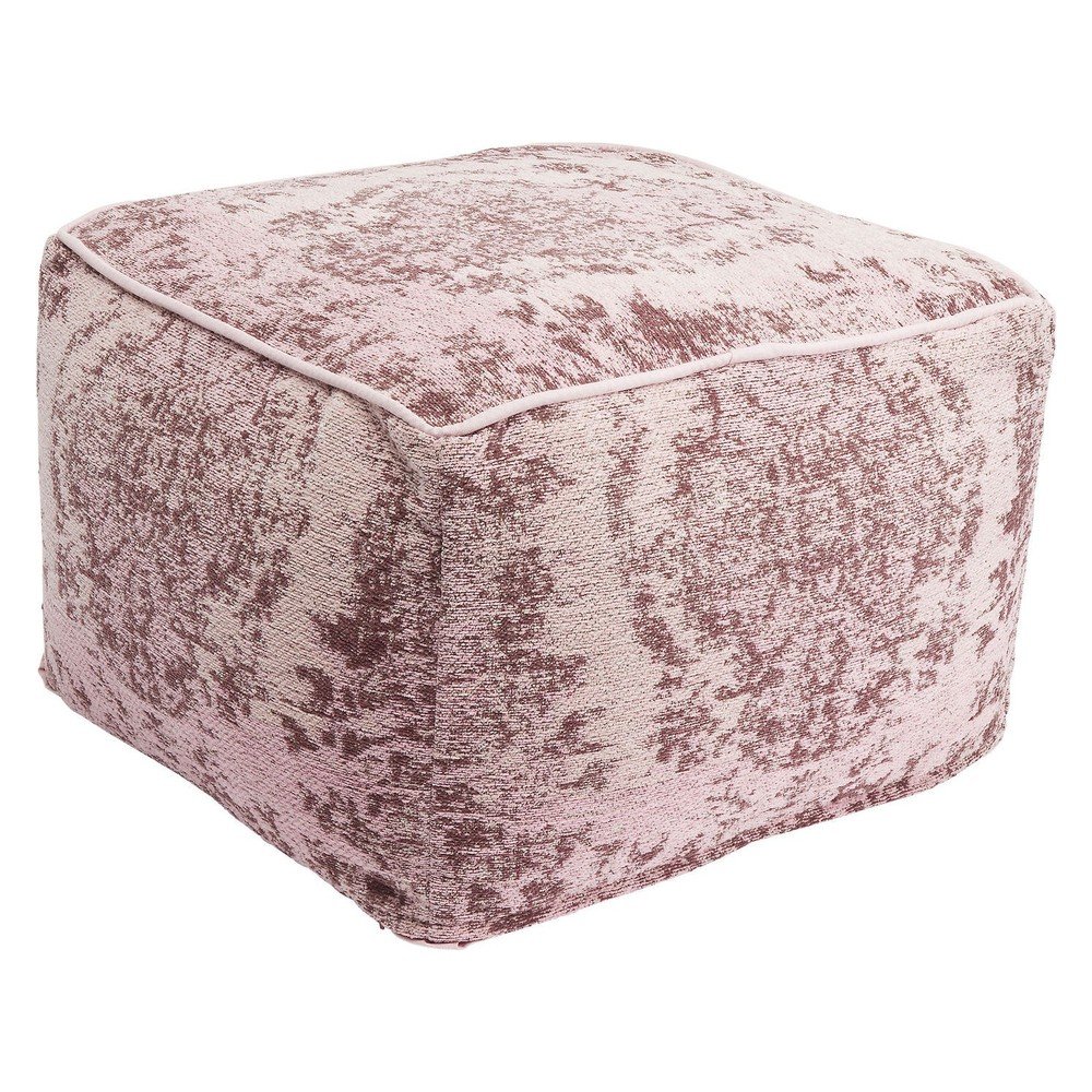 Růžový puf s ornamentem Kare Design Kelim v:1089242