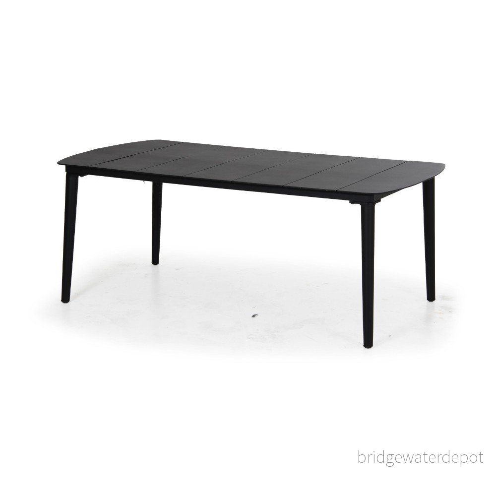 Černý zahradní jídelní stůl Brafab Grandby, 212 x 100 cm v:1076410