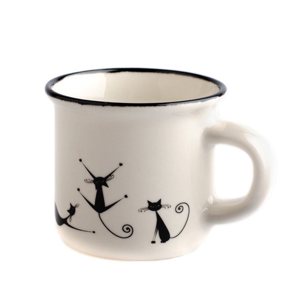 Porcelánový hrnek Dakls Cats Quida, 75 ml v:1287348