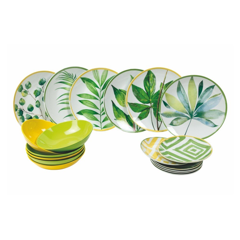 Porcelánovo-kameninová jídelní sada 18 ks Oriental Botanique – VDE Tivoli 1996 v:1381731
