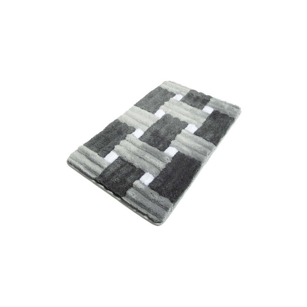Šedá koupelnová předložka Confetti Bathmats Piazza Grey, 60 x 100 cm v:1213046