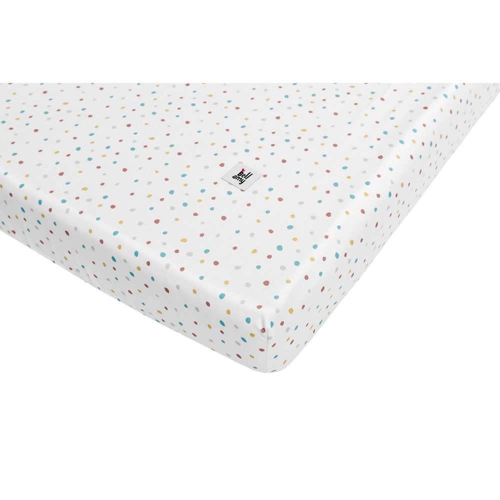 Dětské bavlněné prostěradlo BELLAMY Dots, 90 x 200 cm v:1270100