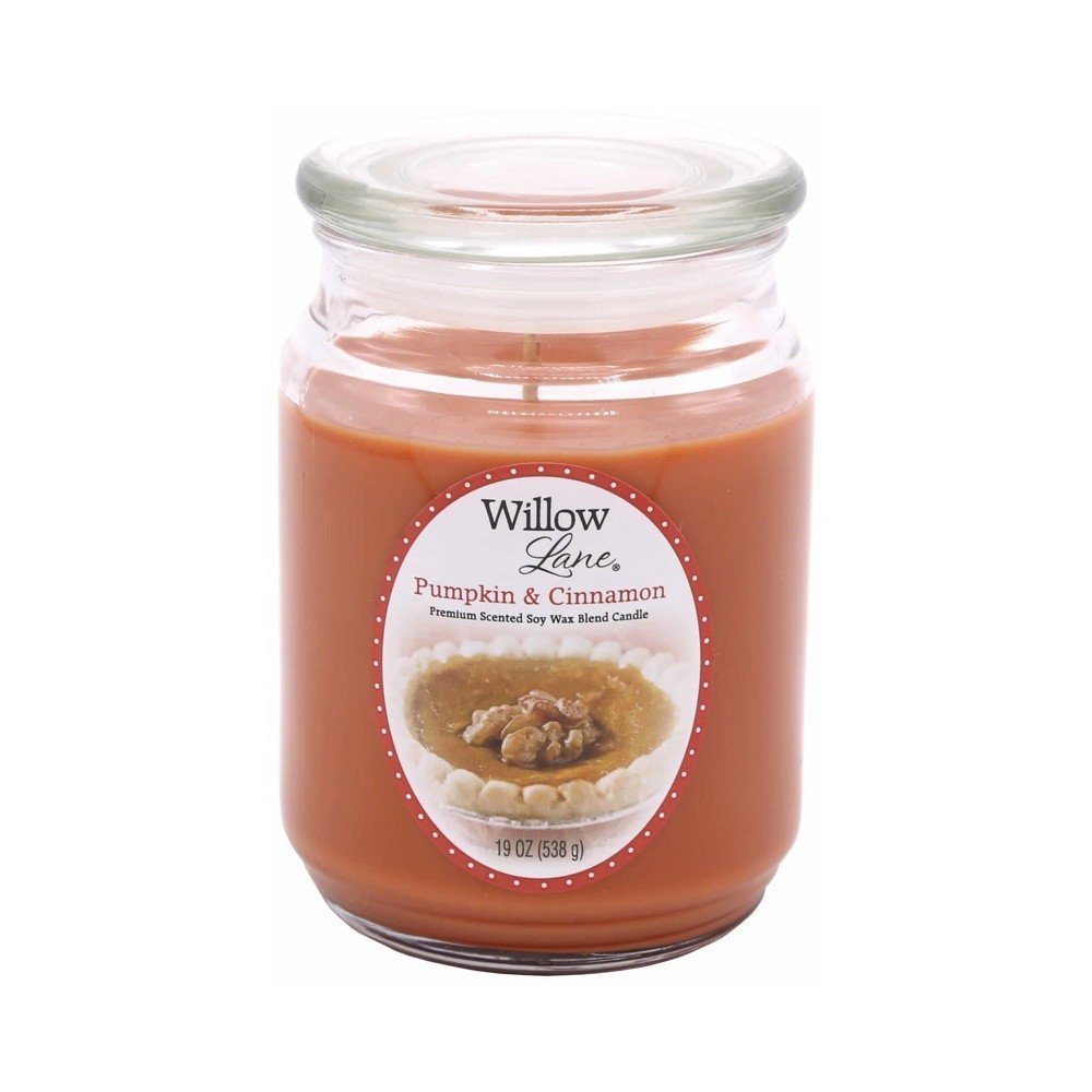 Vonná svíčka ve skle ze sojového vosku s vůní dýně a skořice Candle-Lite, doba hoření až 115 hodin v:1313894