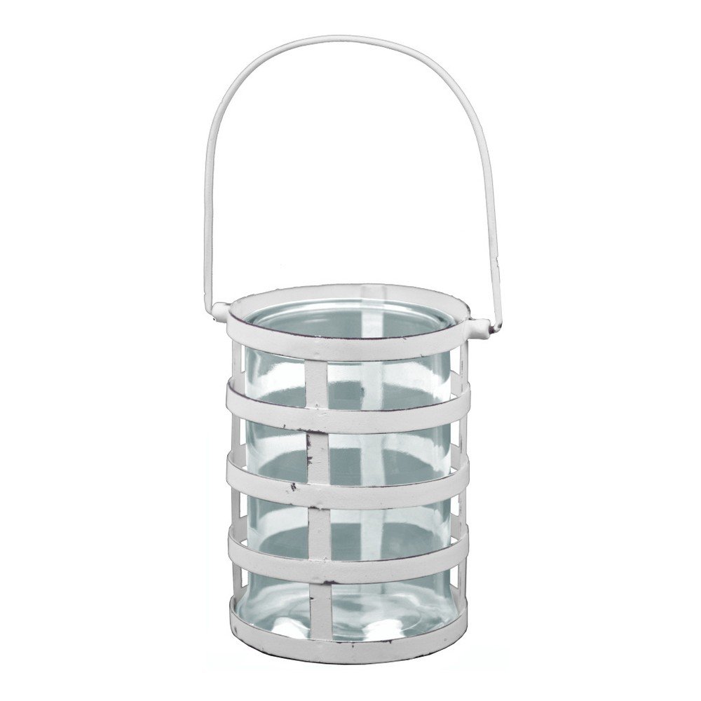 Bílý svícen Ego Dekor Lantern, výška 12 cm v:814244