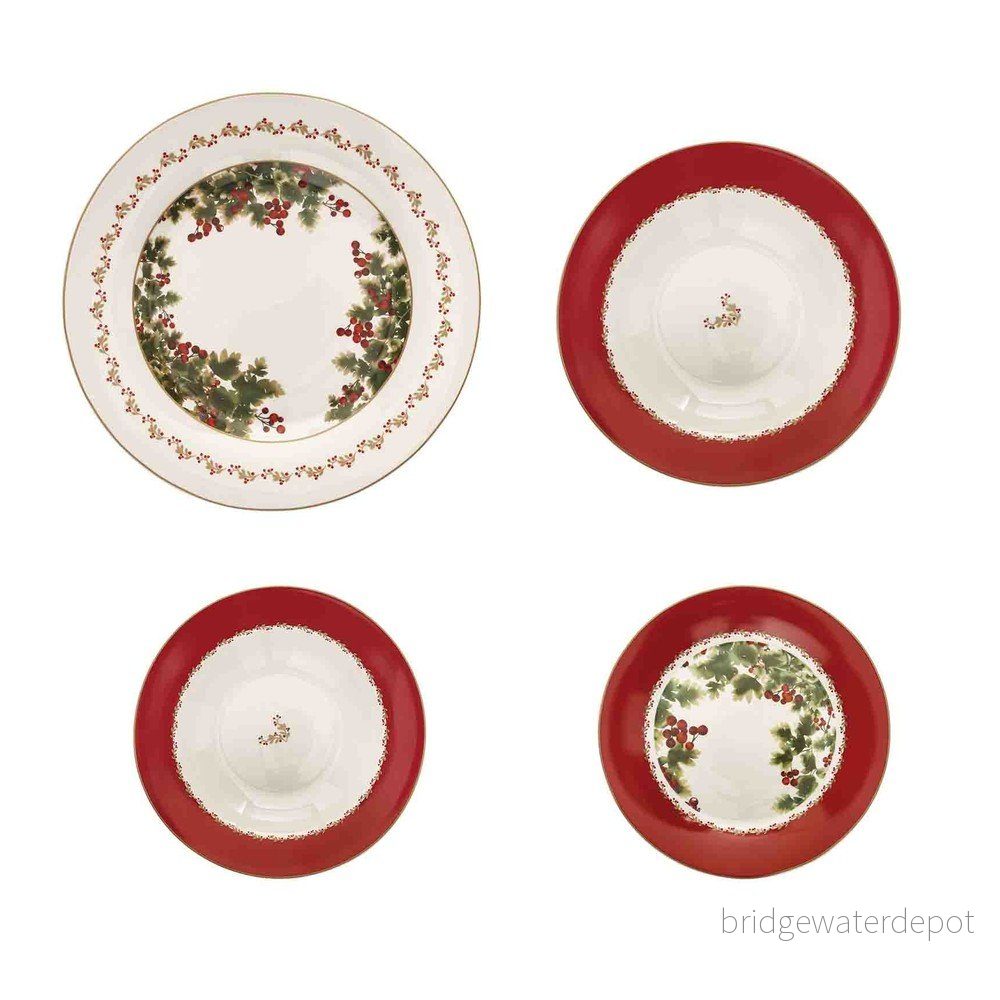 18dílná porcelánová sada nádobí s vánočním motivem Brandani Le Bacche v:1392005