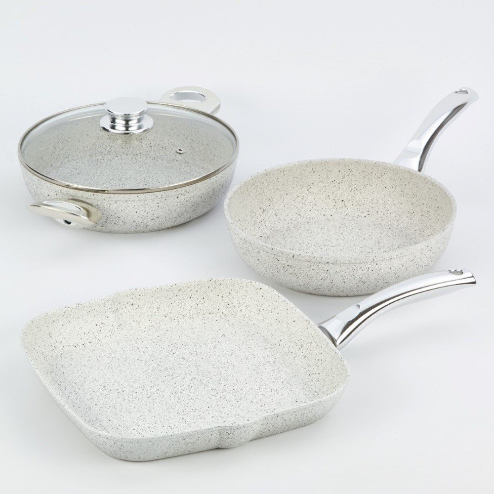 4dílný set nádobí s nerezovou rukojetí Bisetti Stonewhite v:823926