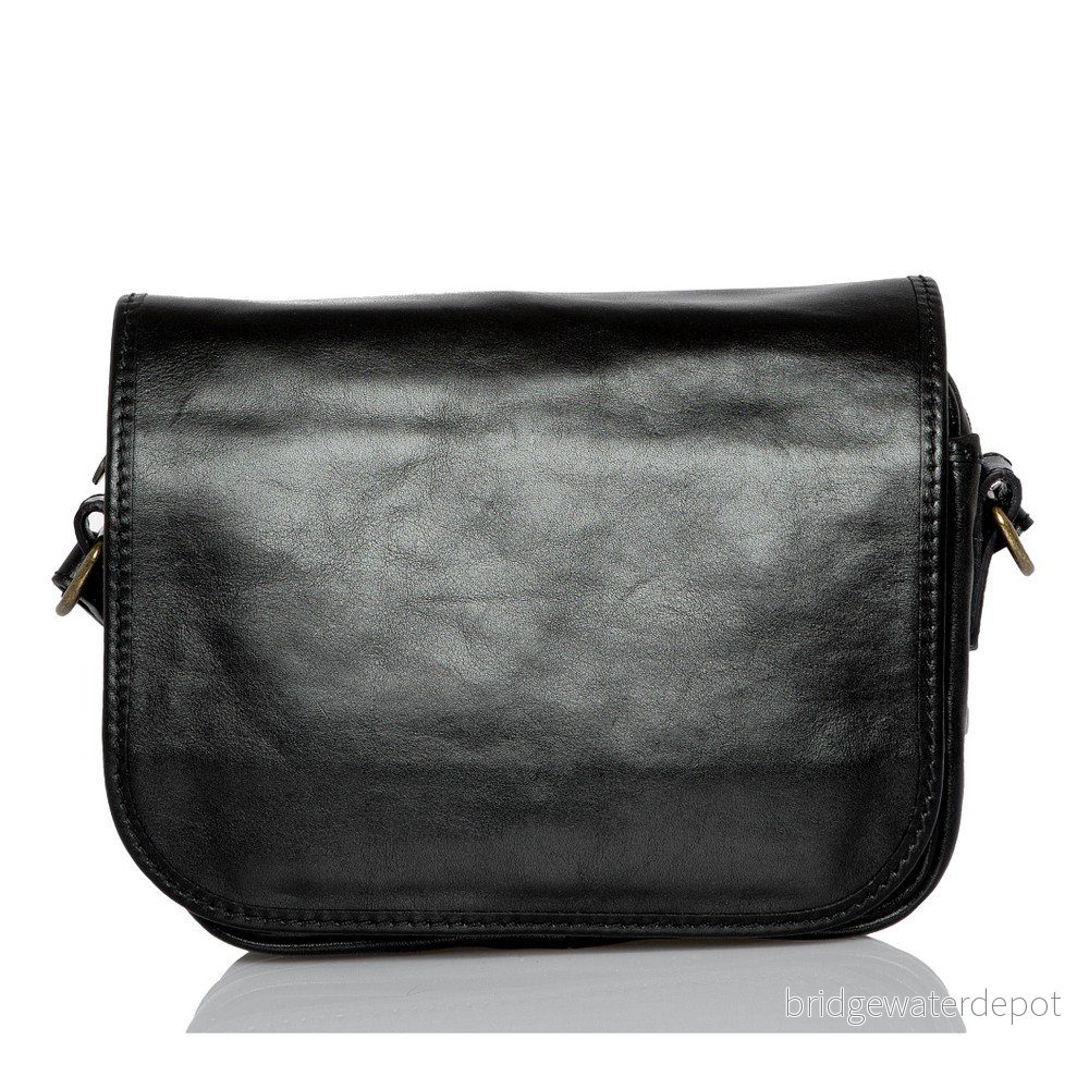 Černá kožená taška přes rameno Glorious Black Debby v:1072310 Černá kožená taška přes rameno Glorious Black Debby v:1072310