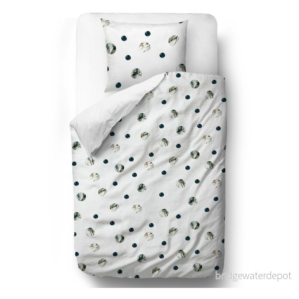 Povlečení na jednolůžko z bavlněného saténu Butter Kings Marble Spots, 140 x 200 cm v:1407919