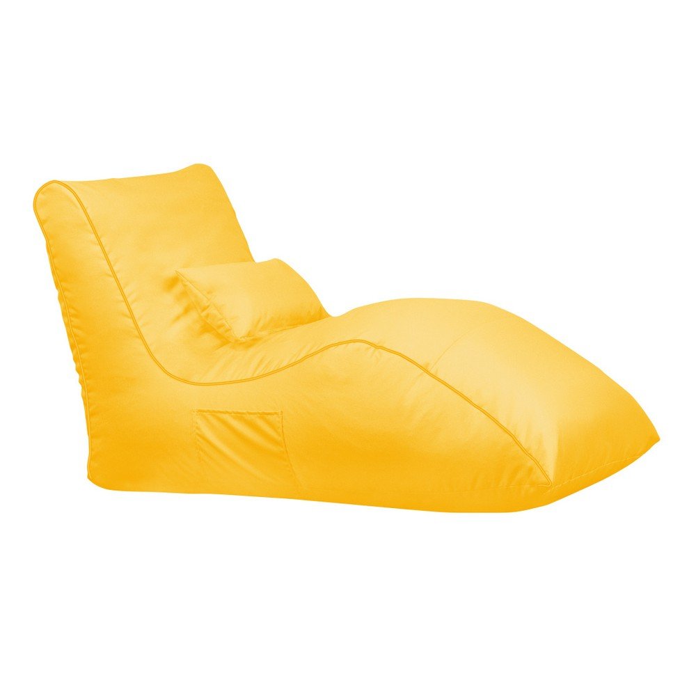 Žlutý sedací vak Sit and Chill Palawan Chaise Longue v:881740