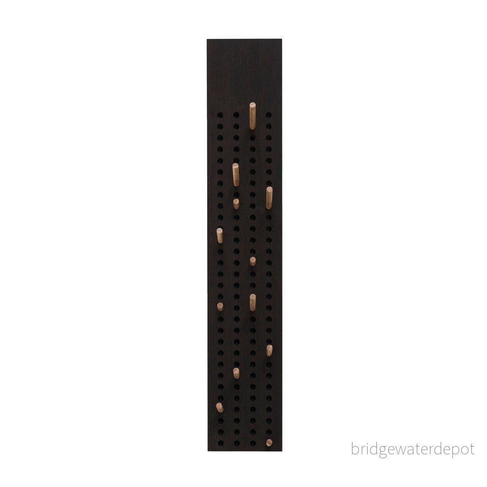 Černý nástěnný věšák z bambusu Moso We Do Wood, 105 x 20 cm v:1131080