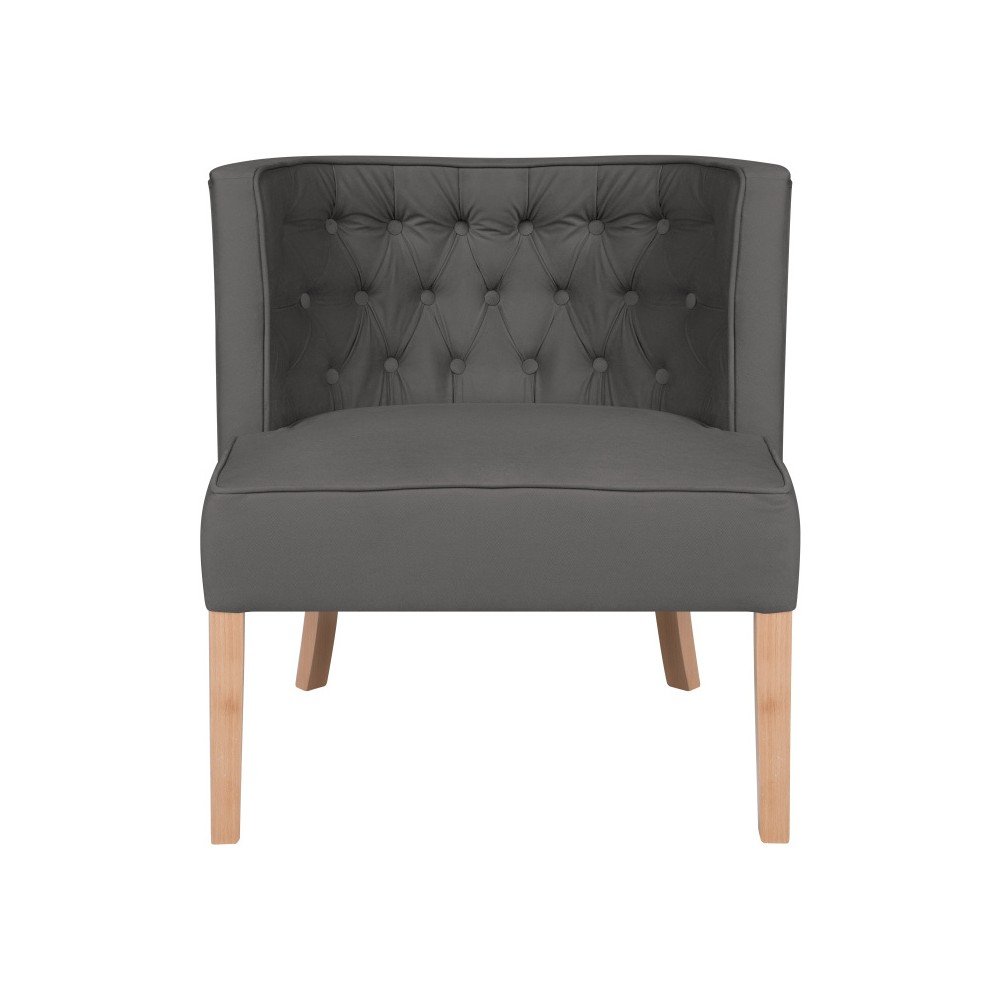 Šedé křeslo Micadoni Home Rigo v:990688