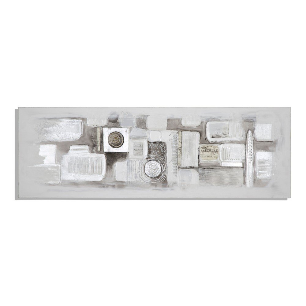 Ručně malovaný nástěnný obraz Mauro Ferretti Dipinto Su Tela Silver Stroke, 150 x 50 cm v:1003348