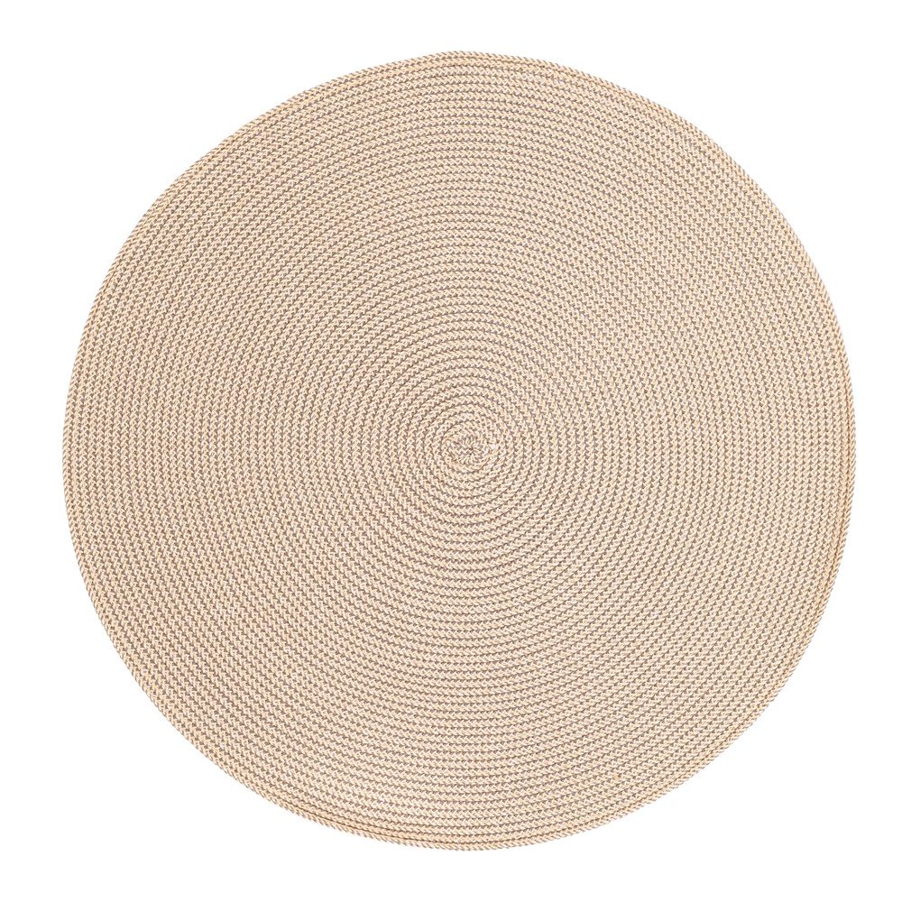 Béžové kulaté prostírání Zic Zac Round Chambray, ø 38 cm v:1280940