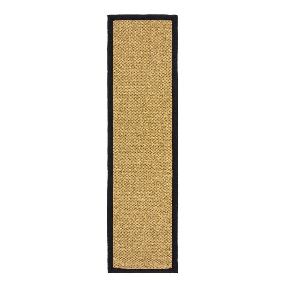 Vnitřní a venkovní koberec v černé a světle hnědé barvě 60x230 cm Sisal Look – Flair Rugs v:1754390