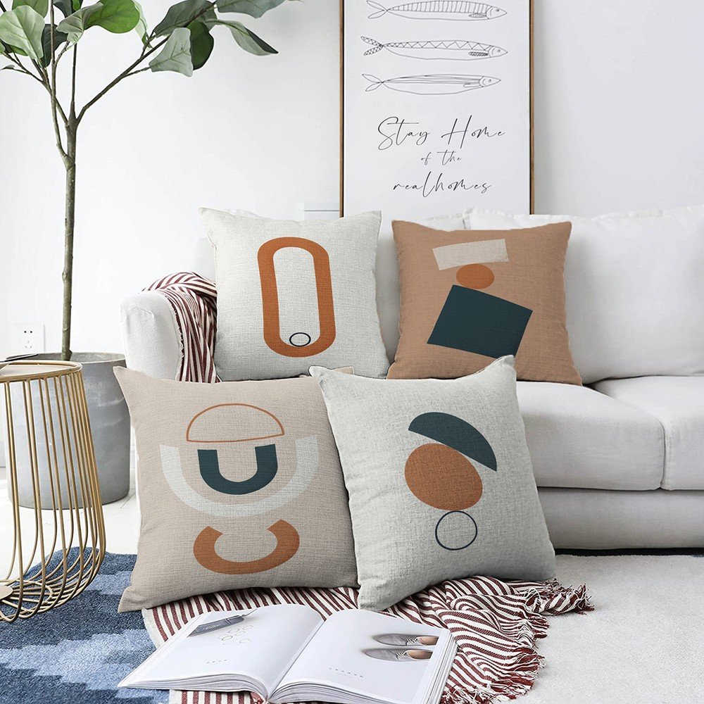 Sada 4 povlaků na polštáře Minimalist Cushion Covers Luka, 55 x 55 cm v:1377835