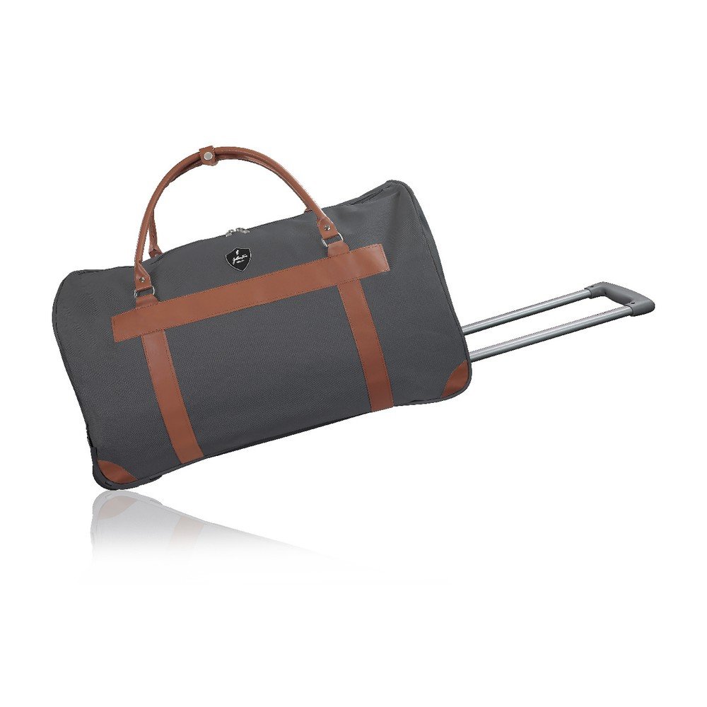 Tmavě šedá cestovní taška na kolečkách GENTLEMAN FARMER Norway, 63 l v:1148244