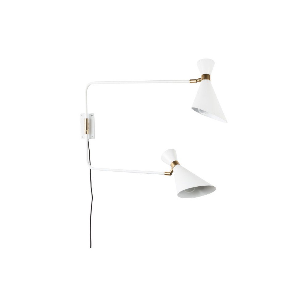 Bílá nástěnná lampa Zuiver Shady Double v:950418 Bílá nástěnná lampa Zuiver Shady Double v:950418